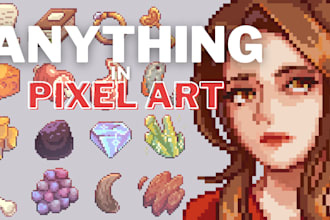 create a pixel art of anything for your videogames
