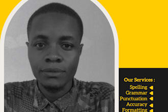 let me help you proofread and edit your work with my expertise