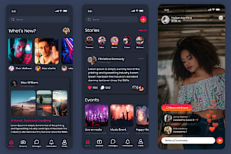 build live streaming app, dating app, social media app, video chat app