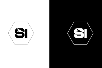design a modern luxury brand initial letters, monogram logo