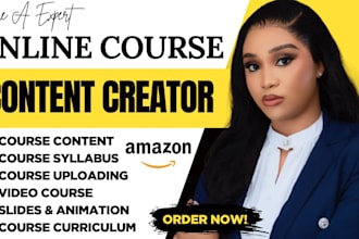 develop online course content, outline, education training course, ppt slide