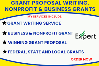 grant research, apply for and write grant proposal submit business grant writing