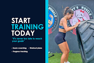 be your online personal trainer in live sessions
