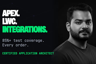 be your salesforce developer for apex, lwc and integrations