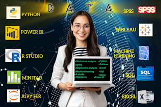 do statistical data analysis with r studio, python, spss, and stata