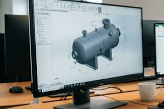create asme standard pressure vessel and oil tank mechanical designs