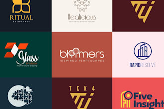 logo and brand identity and full branding kit