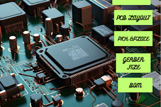 design high quality pcb, schematic, gerbers, bom, pick and place