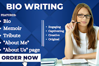 ghostwrite professional bio about me autobiography biography memoir brand story