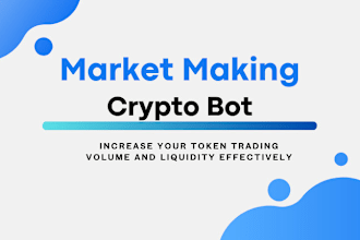 create python program for market making bot, volume bot