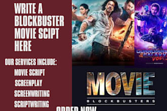 write movie script, movie script writing, film script, query letter, tv series