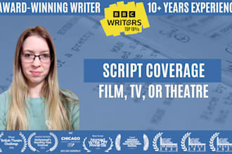 provide professional feedback for your script or screenplay