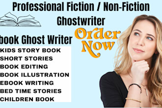 ghostwrite childrens book, amazon kdp kids book, children book ghostwriter ebook