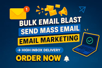 do mass bulk email blast cold email outreach, email campaign sending, email list