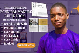 design PDF booklet, product guide, brand style guide, user manual