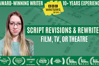 rewrite your script or screenplay and make it shine above the rest