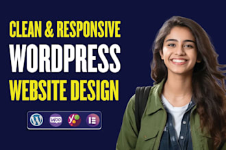 design clean and responsive wordpress website