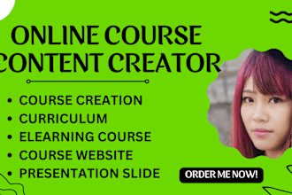 develop online course content for crypto, coaching,  personal finance, ecourse