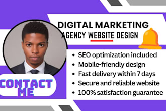 agency website, digital marketing agency website, travel agency website