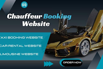 create taxi booking website chauffeur website limousine website taxi website