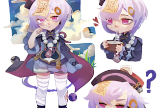 draw you chibi anime