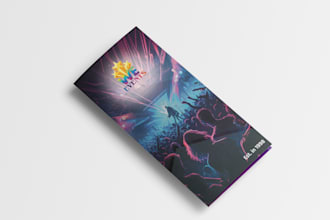design business trifold, bifold brochure