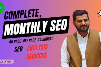 do complete monthly SEO service with high authority dofollow backlinks