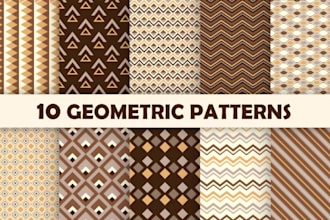 design unique seamless and geomatrical pattern for fabric prints