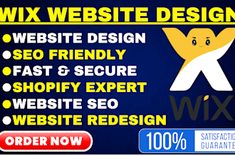 design wix or redesign a wix website design or wix online store