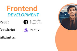 front end developer in react js next js