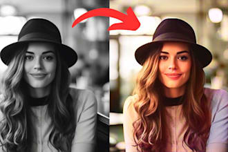 restore, colorize black and white photos and old photos