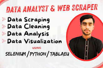 be your data analyst, data analysis using selenium, power bi
