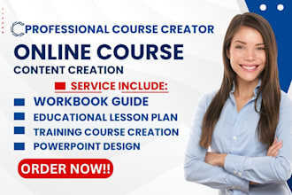 write online course, powerpoint slide, course outline, ppt video course creation