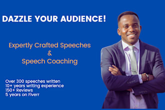 write your speech and coach you to deliver it powerfully