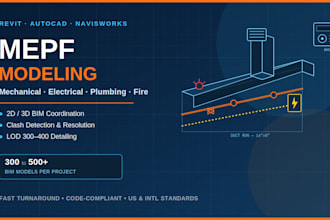 do mep electrical havc plumibng 3d modeling in revit