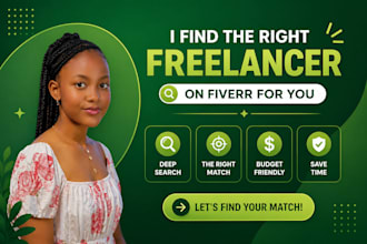 help you find the right person to handle your work on fiverr