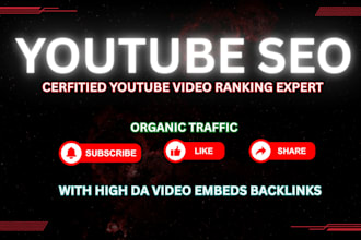 do youtube SEO optimization and video embeds backlinks