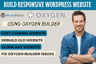 build a responsive wordpress website with oxygen builder and divi theme