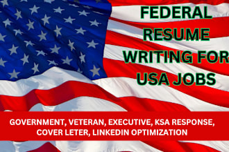 make federal resume for usa job, goverment, executive, veteran ksa