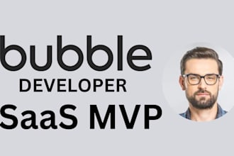 develop bubble app saas bubble mvp bubble website development