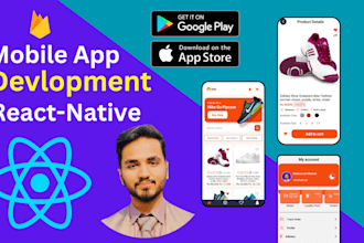 build mobile app for android, ios in react native cli, expo