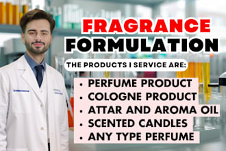 formulate perfume and cologne without chemical, attar, scent, candles, products