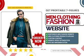 design men clothing tshirts suits jacket pant sweater ecommerce fashion website