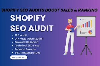 do complete SEO of shopify ecommerce store to increase sales ranking and traffic