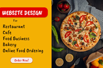 create restaurant website with online ordering system, wordpress food website