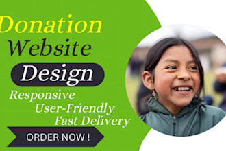 nonprofit website for charity, donation, fundraising, crowdfunding ngo and 501c3