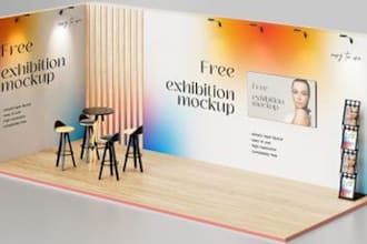 design trade show booth and backdrop for your exhibition booth