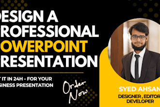 design a professional powerpoint presentation