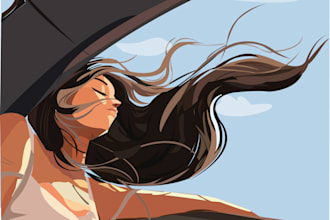 create unique and classic graphic illustrations