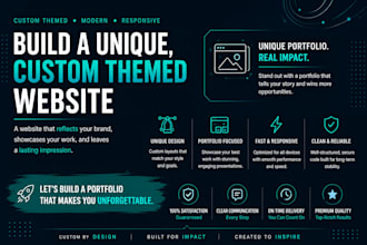 build a unique, custom themed website
